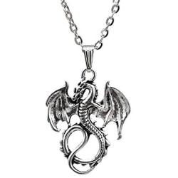 Personalized Fierce Animal Dragon Necklace Dragon Jewelry Infinite Charm Friendship Necklace Pendants Children Gift