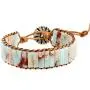 Plumiss 7 Chakra Bracelets for Women Boho Handmade Natural Jasper Stone Healing Energy Bead Leather Wrap Bracelet Jewelry Collection Plumiss 7 Chakra Bracelets for Women Boho Handmade Natural Jasper Stone Healing Energy Bead Leather Wrap Bracelet Jewelry Collection