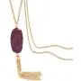 Wowanoo Tassel Necklaces for Women Long Pendant Chain Necklace Oval Stone Necklace Bohemian Sweater Jewelry Wowanoo Tassel Necklaces for Women Long Pendant Chain Necklace Oval Stone Necklace Bohemian Sweater Jewelry