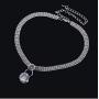 Bohemia Rhinestone Choker Crystal Necklace Pearl Choker Wedding Jewelry Bridal Necklace Diamond Pendant Choker for Women and Girls