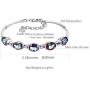 Aurora Tears Charm Bracelet Crystal Rainbow Topaz 925 Sterling Silver Bracelets Women Gift Crystal Cubic Zirconia Girls Jewelry