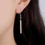 JczR.Y Women Punk Triangle Circle Square Long Bar Tassel Dangle Earring Fashion Jewelry Gift