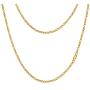 Figaro Chain Men 316 Stainless Steel 3mm/6mm Width Figaro Chains Mens 18 inches-30 inches Necklace Black Gun/18K Gold Plated Hip-Hop Jewelry