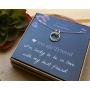 EFYTAL Girlfriend Gifts, Girlfriend Birthday Gift Ideas For Her, Romantic Sterling Silver 925 Studded Ring Interlocking Circles Necklace Jewelry for Women, Cute Anniversary / Valentines Day Present