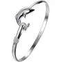 Greendou Fashion Jewelry 925 Sterling Silver Dolphin Bangle Bracelet Greendou Fashion Jewelry 925 Sterling Silver Dolphin Bangle Bracelet