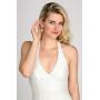 Mariell 14K Gold Plated Vintage Crystal Necklace & Earrings Jewelry Set for Prom, Bridal and Bridesmaids