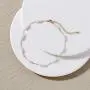 NECOCY 14K Gold Plated Dainty Pearl Anklet Tiny Summer Beach Ankle Bracelet for Women Girls
