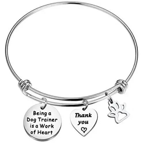 POTIY Dog Trainer Gift Keychain Being a Dog Trainer is a Work of Heart Keychain with Dog Paw Print Charm Thank You Gift for Dog Trainer Coach Dog Lover Jewelry POTIY Dog Trainer Gift Keychain Being a Dog Trainer is a Work of Heart Keychain with Dog Paw Print Charm Thank You Gift for Dog Trainer Coach Dog Lover Jewelry