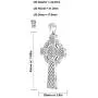 US Jewels Mens 925 Sterling Silver Irish Celtic Knot Cross Religious Pendant, 43mm US Jewels Mens 925 Sterling Silver Irish Celtic Knot Cross Religious Pendant, 43mm