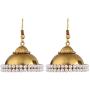 Efulgenz Fashion Jewelry Silver Plated CZ Stylish Fancy Party Wear Hangings Hoop Earrings Earrings for Girls & Women Gift for Her