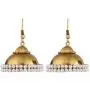 Efulgenz Fashion Jewelry Silver Plated CZ Stylish Fancy Party Wear Hangings Hoop Earrings Earrings for Girls & Women Gift for Her