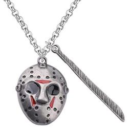 KEYCHIN Jason Voorhees Machete Necklace Movie Fans Gift Thriller 80s Horror Jewellery Halloween Gift