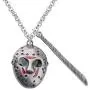 KEYCHIN Jason Voorhees Machete Necklace Movie Fans Gift Thriller 80s Horror Jewellery Halloween Gift KEYCHIN Jason Voorhees Machete Necklace Movie Fans Gift Thriller 80s Horror Jewellery Halloween Gift