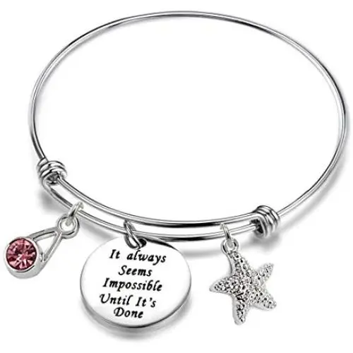 Inspirational Gifts Women Bracelet Bangle Stainless Steel Engraved Adjustable Bangle Gift for Women Girl Sister Mother Friends Inspirational Gifts Women Bracelet Bangle Stainless Steel Engraved Adjustable Bangle Gift for Women Girl Sister Mother Friends