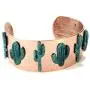 Wyo-Horse Jewelry Cactus Concho Cuff Bracelet Wyo-Horse Jewelry Cactus Concho Cuff Bracelet
