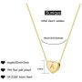 Dainty Initial Necklace Letters A to Z 26 Alphabet Heart Pendant Necklace,Valentines Day Gifts for Her, 14K Real Gold Plated Personalized Necklace for Girl Women