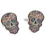 Day of The Dead Skull Cufflinks Shirt Cuff Links