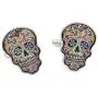Day of The Dead Skull Cufflinks Shirt Cuff Links Day of The Dead Skull Cufflinks Shirt Cuff Links
