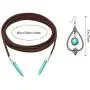 Bohemian Turquoise Pendant Long Choker Suede Choker Necklace with Vintage Turquoise Statement Dangle Earrings for Women Bohemian Turquoise Pendant Long Choker Suede Choker Necklace with Vintage Turquoise Statement Dangle Earrings for Women