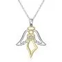YFN Guardian Angel Wings Necklace 925 Sterling Silver Nurse Angel Necklace for Women Jewelry Nurse Gifts