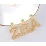 Asluco Initial Letter Pendant Necklace,14K Gold/White Gold Plated Iced Out Cubic Zirconia A-Z Alphabet Pendant Long Chain Necklace Custom Name Jewelry for Women Men Teen Girls