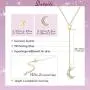 Sllaiss 925 Sterling Silver Moon&Star Necklace Pendant Lariat Y Necklace14K Gold Plated Jewelry for Women, Set with Swarovski Crystals Sllaiss 925 Sterling Silver Moon&Star Necklace Pendant Lariat Y Necklace14K Gold Plated Jewelry for Women, Set with Swarovski Crystals