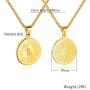 Scripture Stainless Steel Pendant Necklace Metal Necklace for Mens and Womens