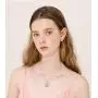 S925 Sterling Silver Jewelry Animal Forever Love Heart Pendant Necklace Gift for Women Girls Mother Mom S925 Sterling Silver Jewelry Animal Forever Love Heart Pendant Necklace Gift for Women Girls Mother Mom