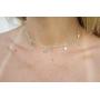 Osemind Star Choker Necklace Gold Star Necklace Choker for Women Silver Star Necklace Dainty Choker Necklace Jewelry Gift