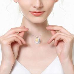 NEWNOVE I Love You to The Moon and Back Pendants Necklace Best Christmas Birthday Gifts for Mom Daughter Grandma Granddaughter Niese Aunt Wife Girlfriend Sister