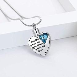 Heart Urn Necklace for Ashes Stainless Steel Cremation Jewelry for Ashes Keepsake Necklaces …