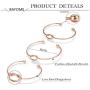 I Cant Tie The Knot Without You Bridesmaid Bangle Rose Gold Bracelets With Card-Set of 1,4,5,6,10