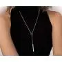 2Pcs Y Pendant Necklace Bar Earring Set Lariat Necklace Long Stick Drop Dangle Earring For Women 2Pcs Y Pendant Necklace Bar Earring Set Lariat Necklace Long Stick Drop Dangle Earring For Women