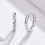 CZ Small Hoop Earrings For Women Teen Girls 925 Sterling Silver Cubic Zirconia Cuff Cartilage Pierced Ear Tiny Hinged Huggie Diamond Hoops Hypoallergenic Jewelry Wedding Birthday Gift 9mm