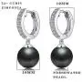 ZowBinBin Earrings 925 Sterling Silver Pearl Earrings for Women Fashion Hoop/Omega/Drop/Hook Pearl Earrings 8mm 10mm 13mm