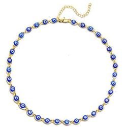 Long tiantian Evil Eye Necklace for Women Evil Eye Choker for Girls Lucky Jewelry