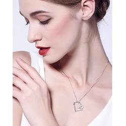 Sterling Silver Always in My Heart Fairy Angel Wing Memorial Necklace for Women Girlfriend Daughter