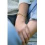 Gold Bracelets for Women, Gold Chain Bracelet, Gold Link Bracelet, Cuban Link Bracelet Gold Charm Bracelet 14k Gold Plated Bracelet Celebrity-Approved Gold Link Bracelet