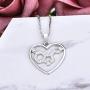 YL Serotonin Necklace Sterling Silver Dopamine Pendant Phantom Molecule Jewelry for Women