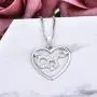 YL Serotonin Necklace Sterling Silver Dopamine Pendant Phantom Molecule Jewelry for Women