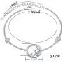 Sterling Silver Sea Mermaid Crescent Moon Necklace Charm Bracelet Anklet Tail Open Ring Women Daughter Mermaid Jewelry