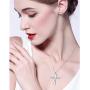 Cremation Jewelry Sterling Silver Engraved Urn Necklace for Ashes Keepsake Pendant Necklace