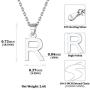 ChicSilver Initial Necklace 925 Sterling Silver Dainty Small Letter Pendant Personalized 26 Alphabet Necklace for Women, 18 Inch Chain (with Gift Box)