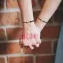 Long Distance Bracelets for Couples Friendship Best Friend Bracelets for 2,Boyfriend Girlfriend Relationship Bracelet Pinky Promise Matching Adjustable Ankle Bracelet for Women Men