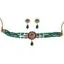 Touchstone Indian Bollywood Traditional Rhinestone Kundan Polki Faux Pearls Colorful Beads Strings Designer Jewelry Choker Necklace Set in Antique and Gold Tone for Women. Touchstone Indian Bollywood Traditional Rhinestone Kundan Polki Faux Pearls Colorful Beads Strings Designer Jewelry Choker Necklace Set in Antique and Gold Tone for Women.