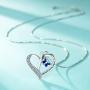 FANCYCD''Always My Mother Forever My Friend'' Love Heart Necklace, 18'', Special Jewelry for Women, Mother’s Day Gifts for Mom, Wife, Aunt, Grandma.