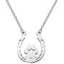 BEKECH Pet Lovers Gift Paw Horseshoe Pendent Necklace Dog Paw Good Luck Charm Horse Shoe Charm Jewelry Gift for Women Girls Dog Owner Pet Sitter