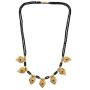 Efulgenz Mangalsutra Indian Jewelry Traditional Black Beaded Pearl Temple Pendant Necklace for Women