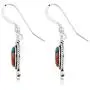 Shop LC 925 Sterling Silver Western Turquoise Dangle Drop Earrings for Women Mothers Day Gifts Southwest Prom Jewelry 3.5/1.8 Cttw
