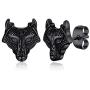 FaithHeart Norse Viking Jewelry Sterling Silver Stud Earrings Celtic Wolf/Thors Hammer Studs for Women Teen Girls